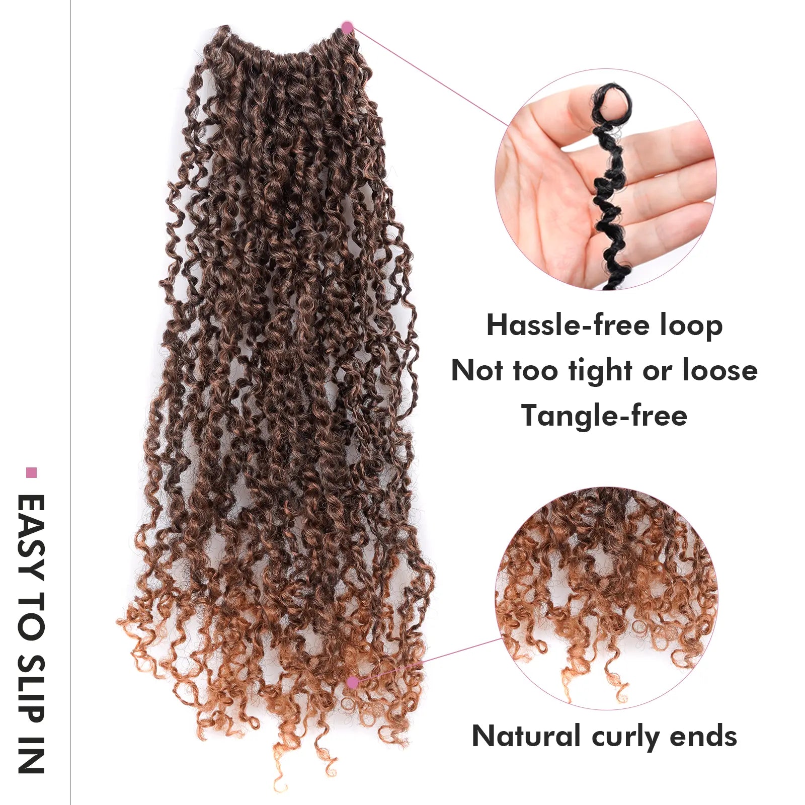 1 Pack YT | Toyotress® Yanky Twist Pre Looped Mini Passion Twist Short Passion Twist Crochet Braids Synthetic Hair Extensions Toyotress
